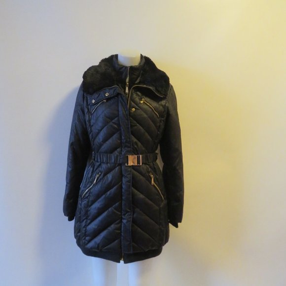 michael kors parka womens yellow